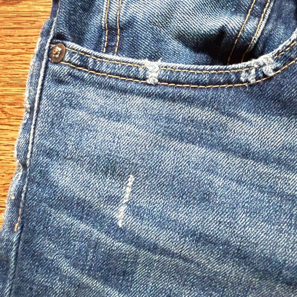 MOUSSY VINTAGE Tyrone Skinny Blue Denim Jeans Japan Raw Hem Medium Wash 29 - Picture 4 of 11